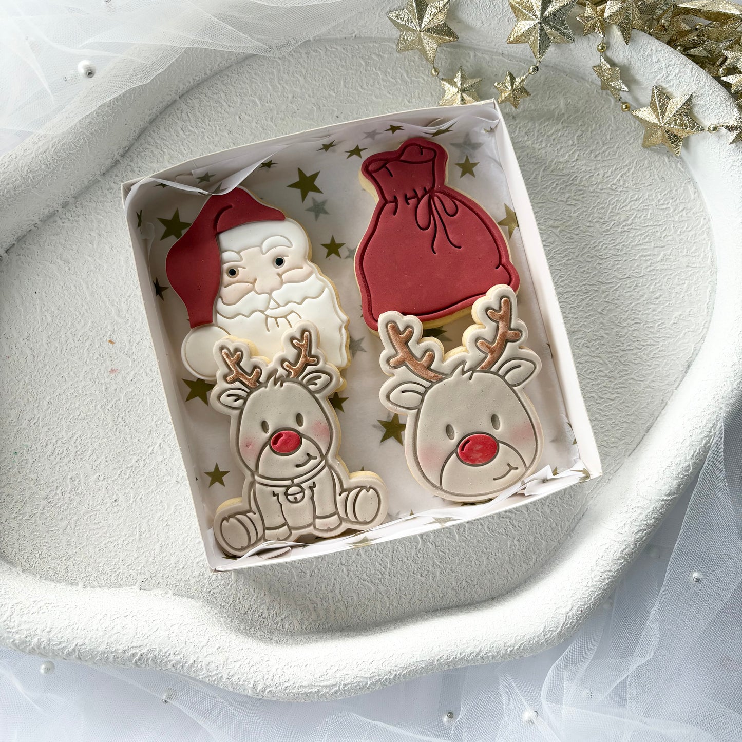 CHRISTMAS COOKIE 4 PACK RUDOLPH