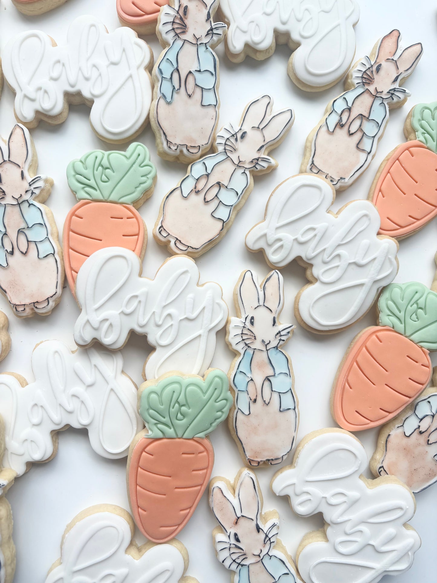 Peter rabbit/Flopsy bunny cookies