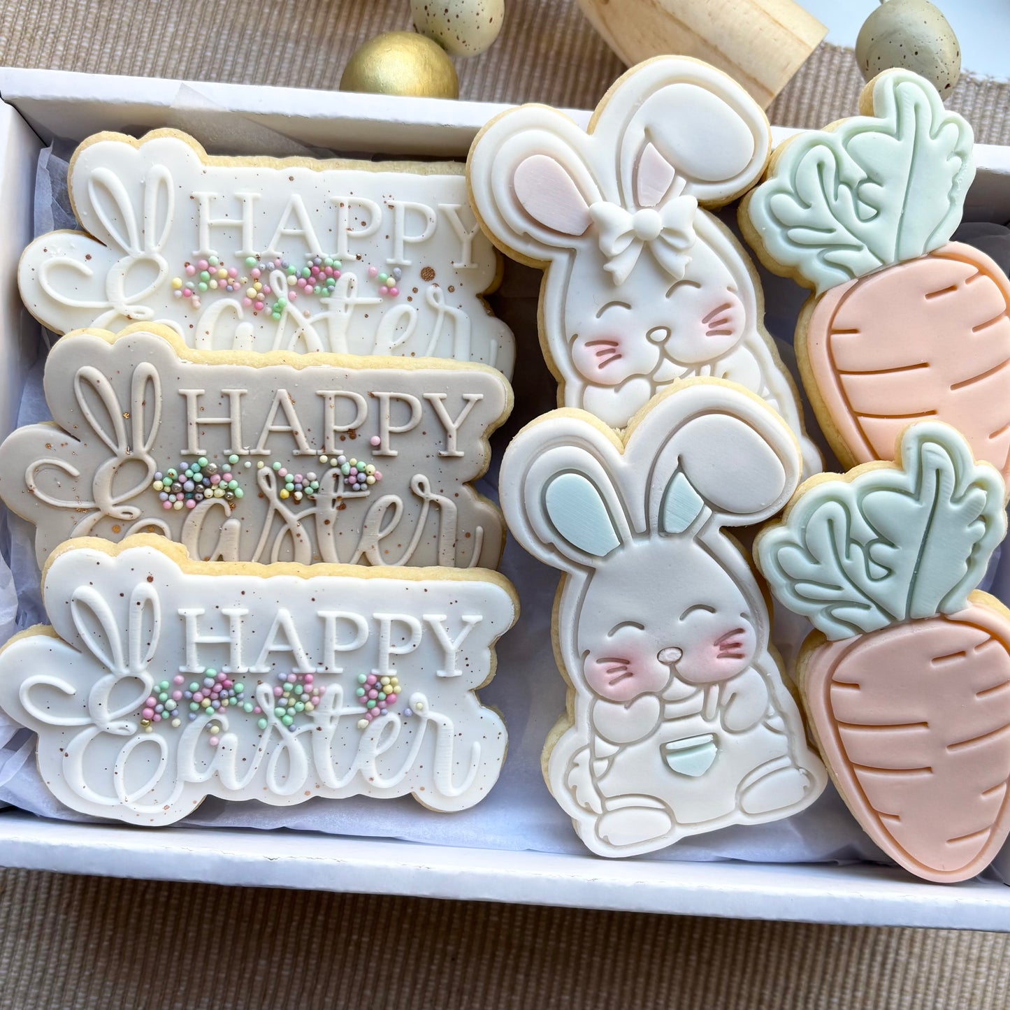 EASTER BUNNY COOKIES /CARROT 7 PACK
