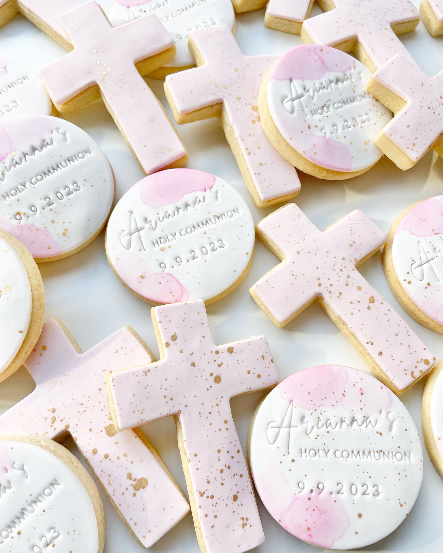 Custom made communion/confirmation cookies