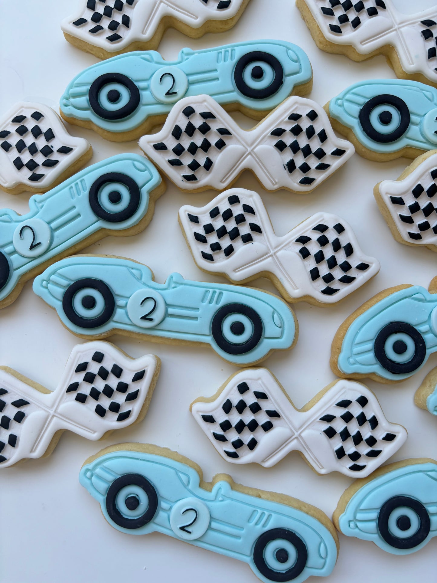 Vintage car cookies too fast birthday theme cars birthday cookies