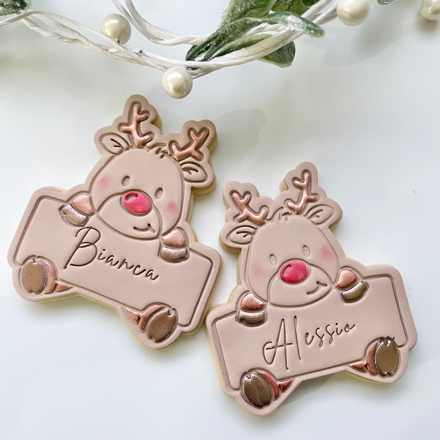 CHRISTMAS COOKIES Personalised Christmas name cookies