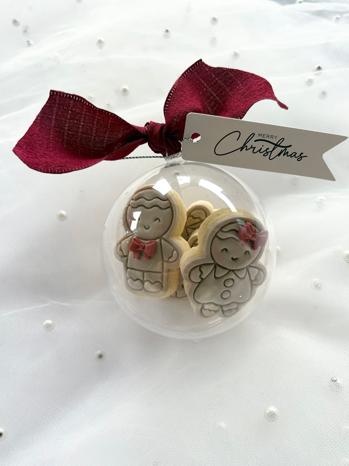 Christmas cookie filled bauble