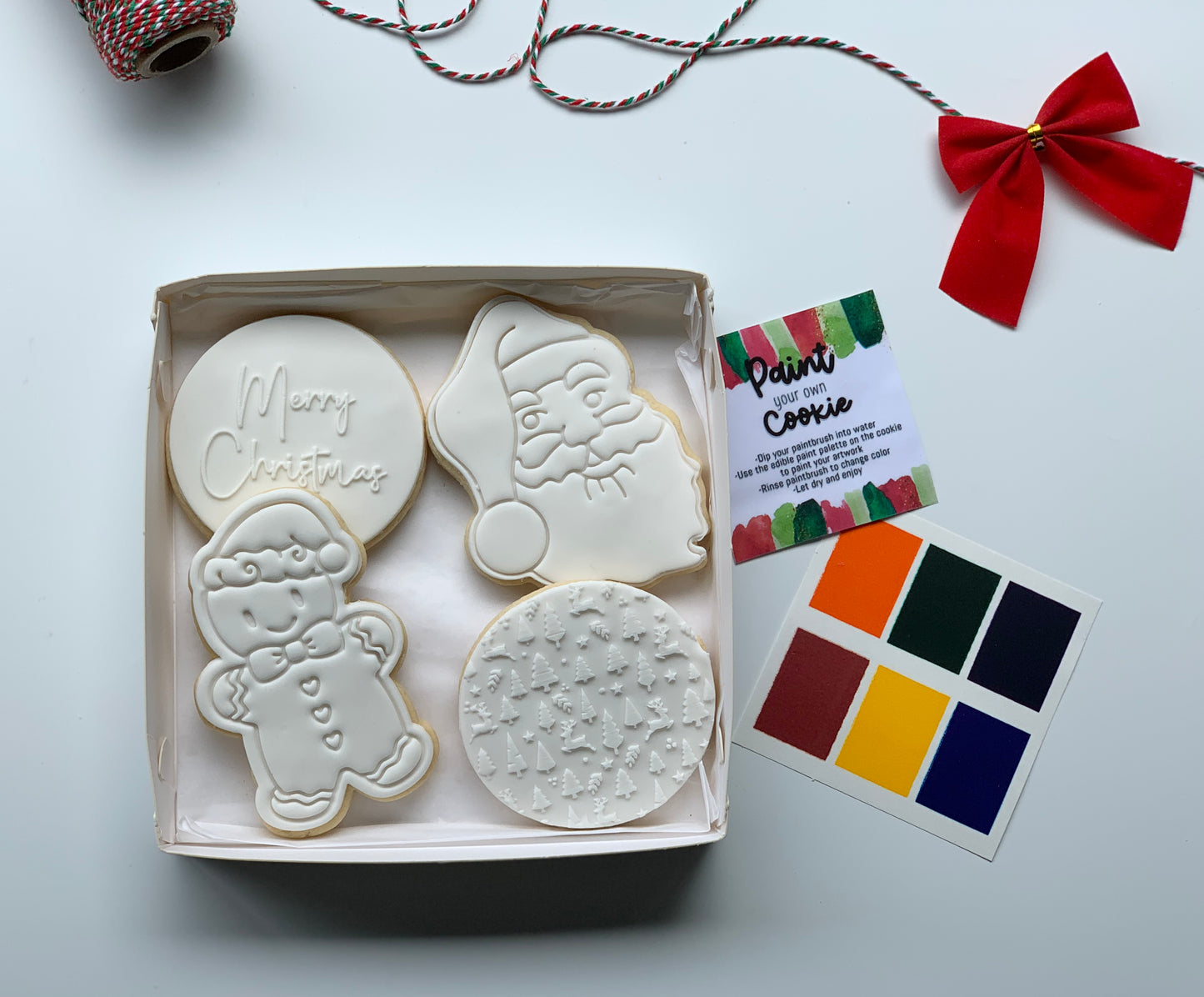 Paint your own Christmas cookies