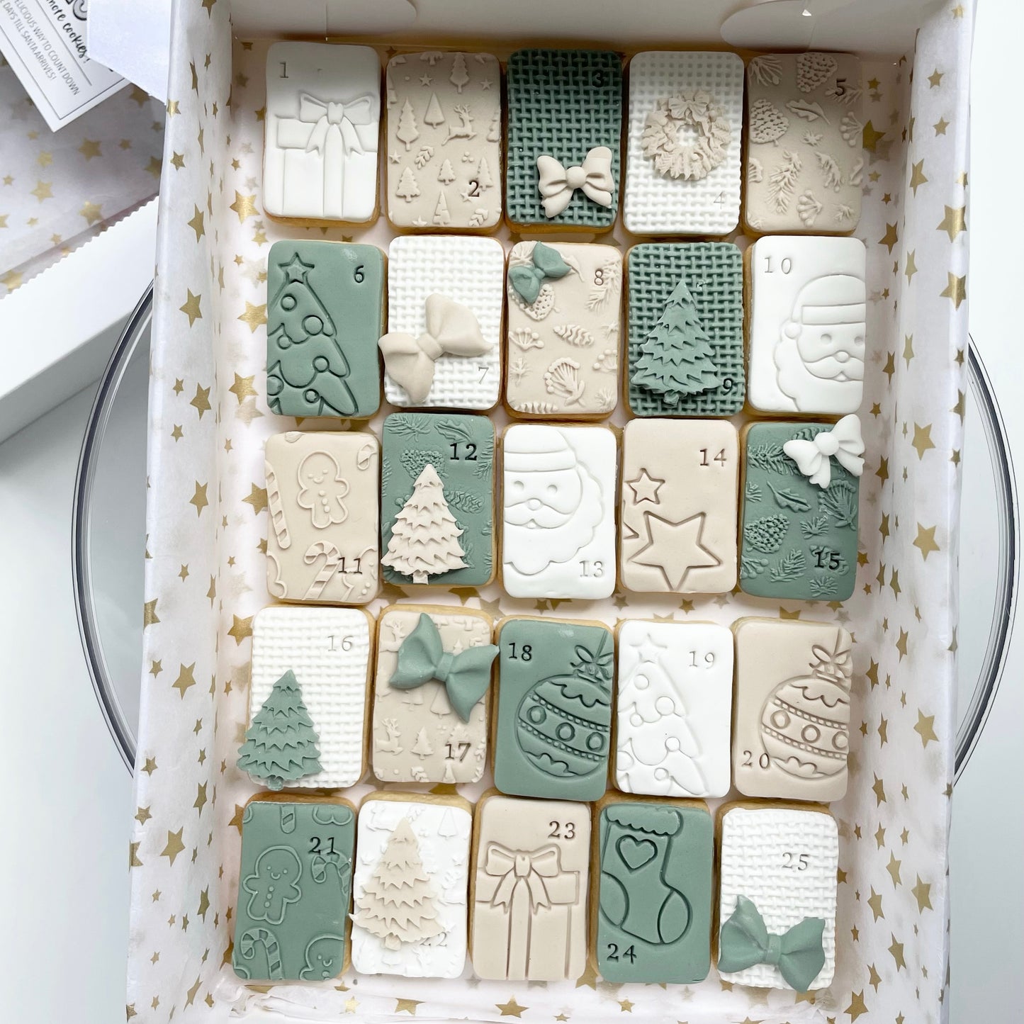 Advent cookie calendar