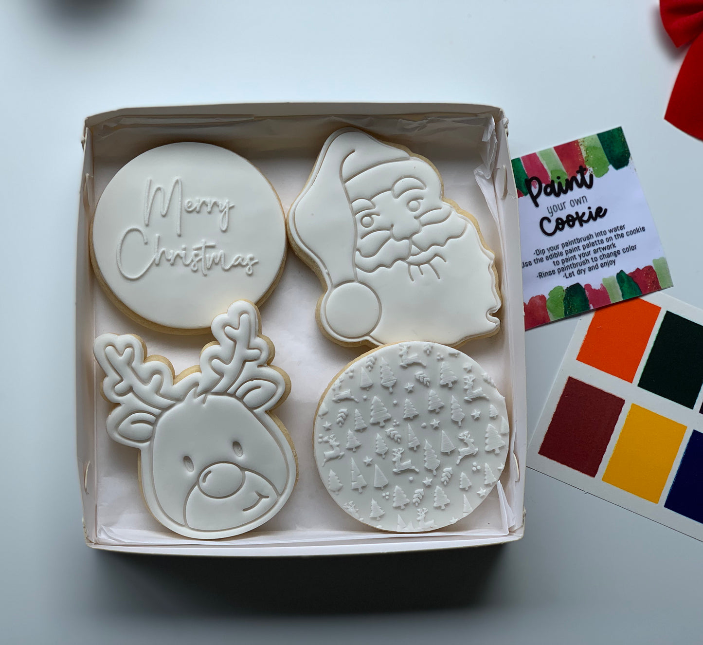 Paint your own Christmas cookies