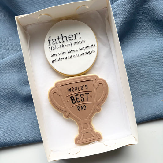 FATHER’S DAY COOKIES “WORLDS BEST DAD”