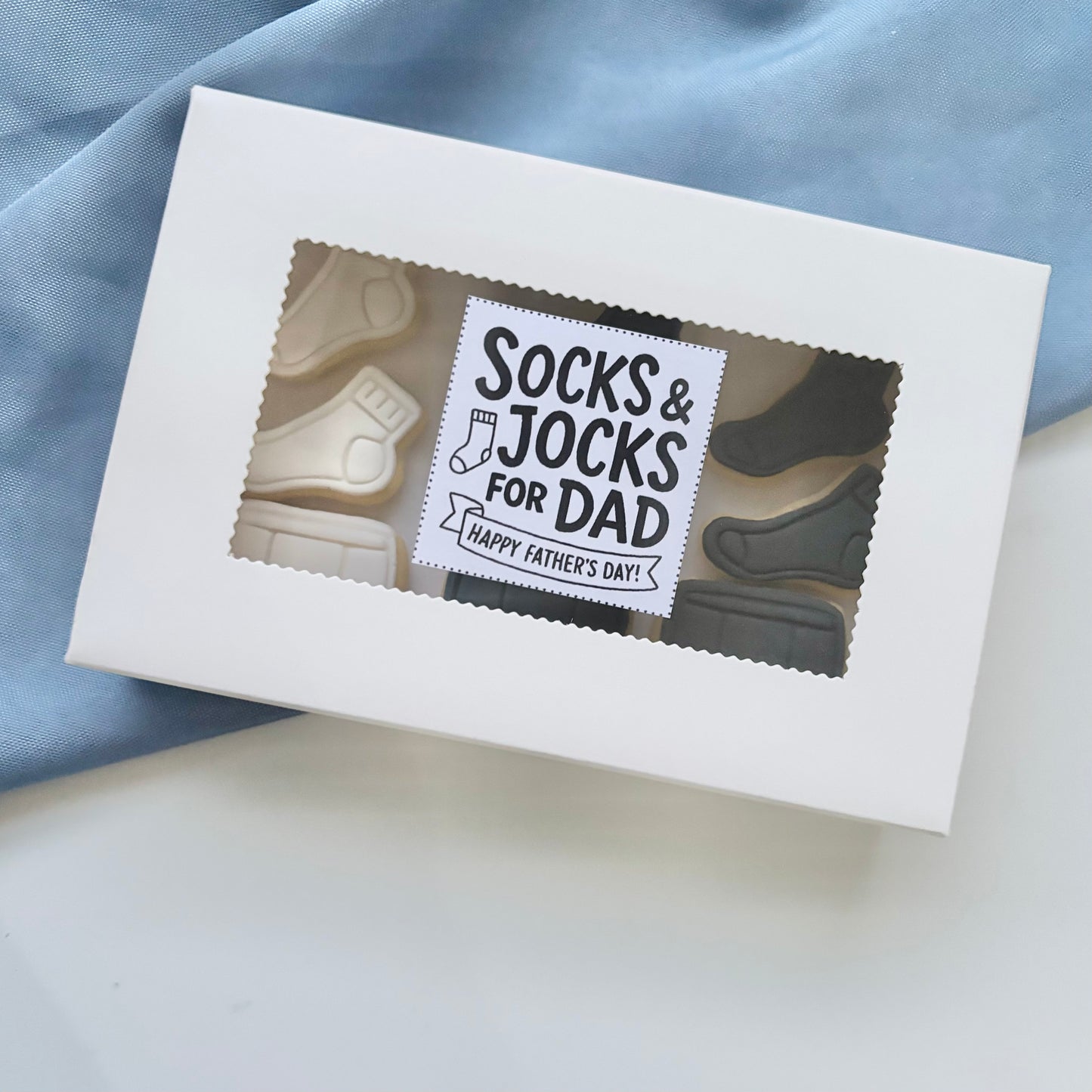 FATHER’S DAY COOKIES “SOCKS AND JOCKS FOR DAD”