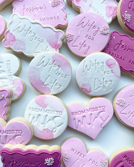 Bridal shower cookie mix