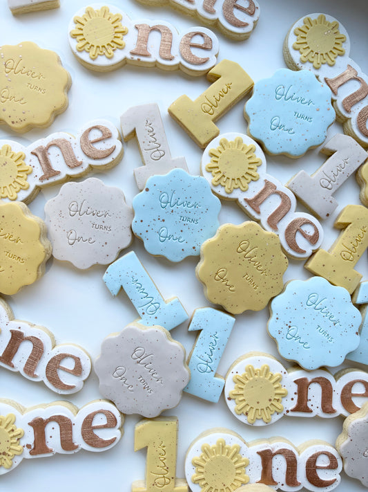 First Trip Around the Sun Cookies – Custom 1st Birthday Cookies