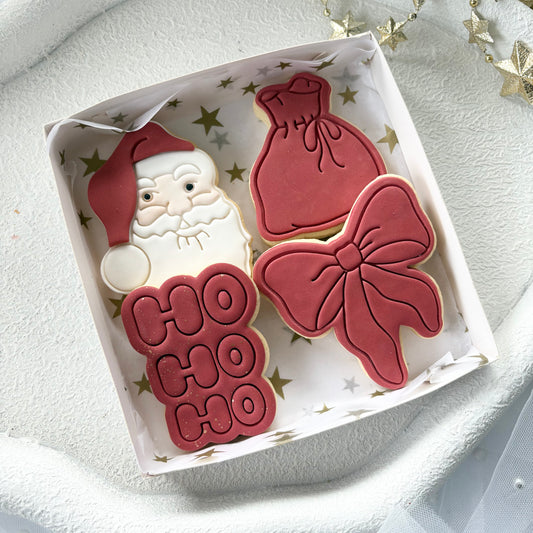 CHRISTMAS COOKIE 4 PACK BOW