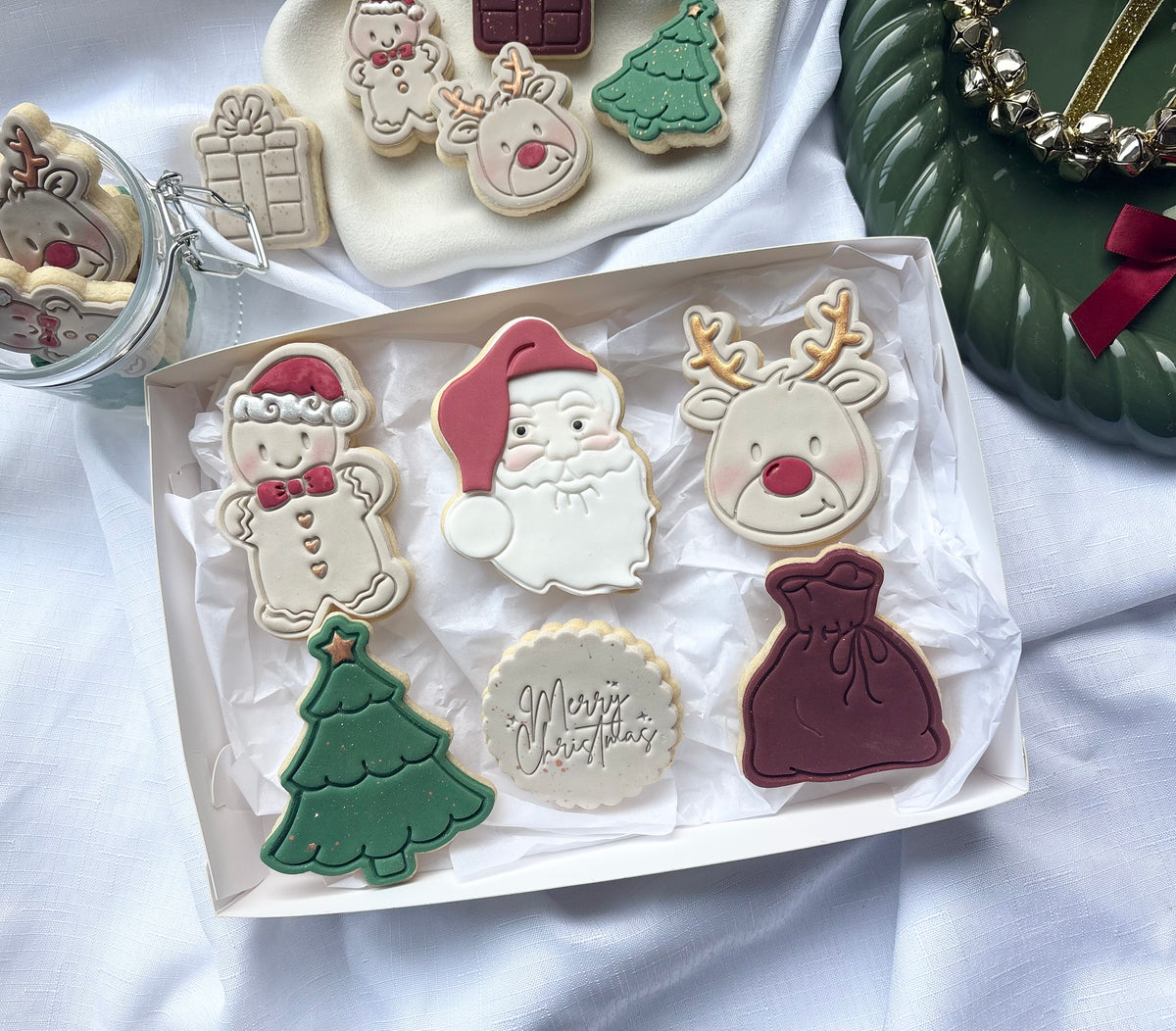 Christmas Cookie Box (6 Cookies)