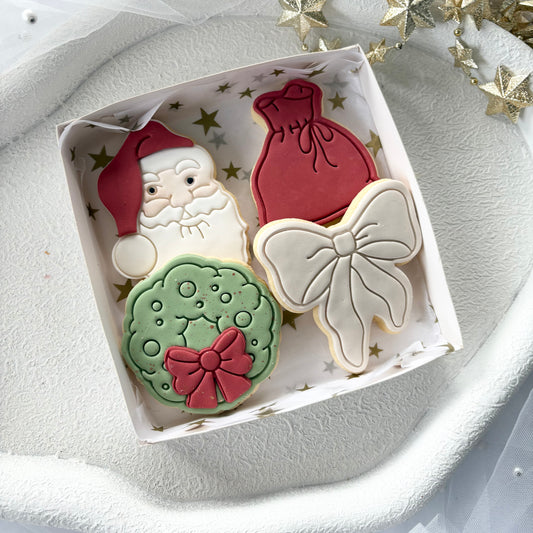 CHRISTMAS COOKIE 4 PACK WREATH