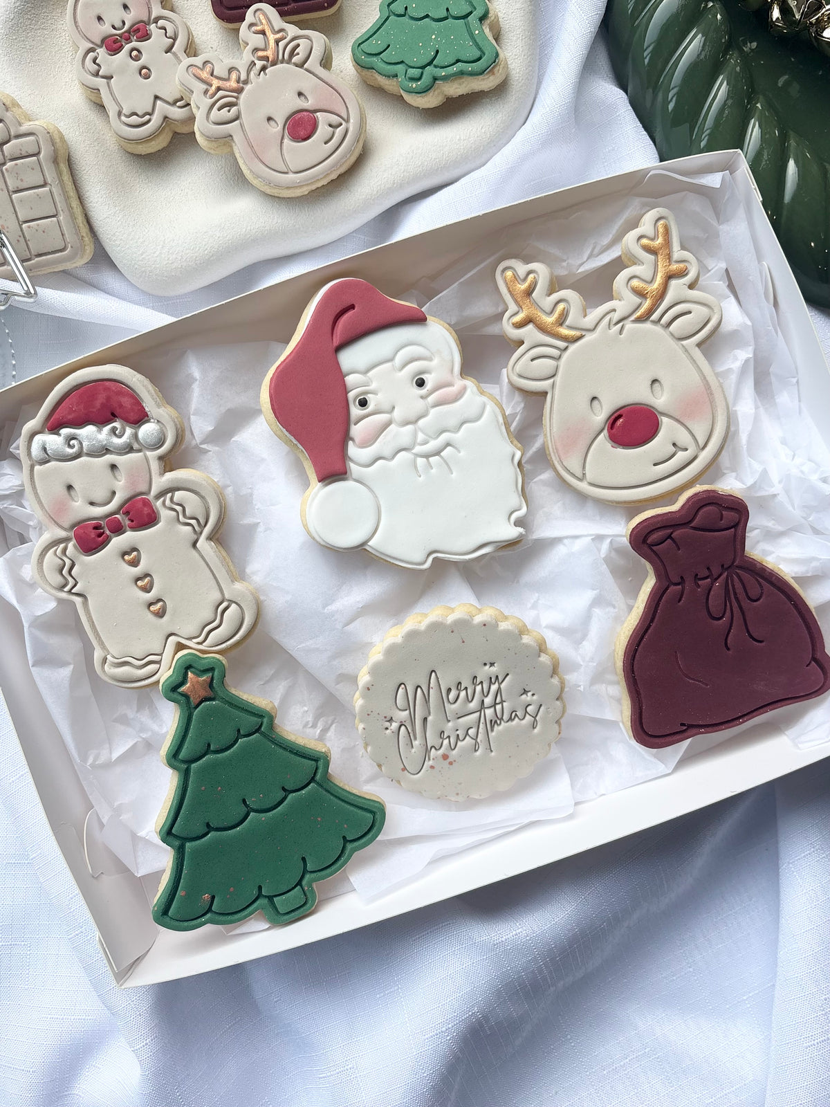 Christmas Cookie Box (6 Cookies)