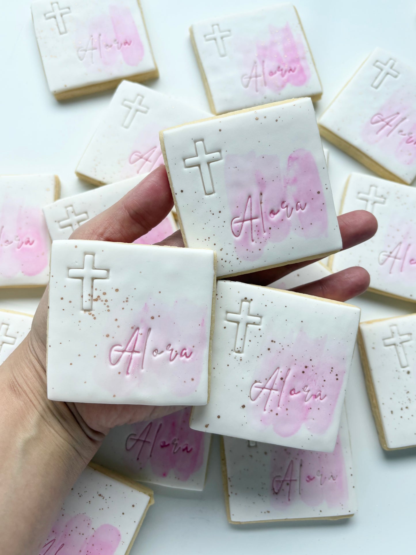 PERSONALISED CHRISTENING, BAPTISM & COMMUNION COOKIE FAVOURS