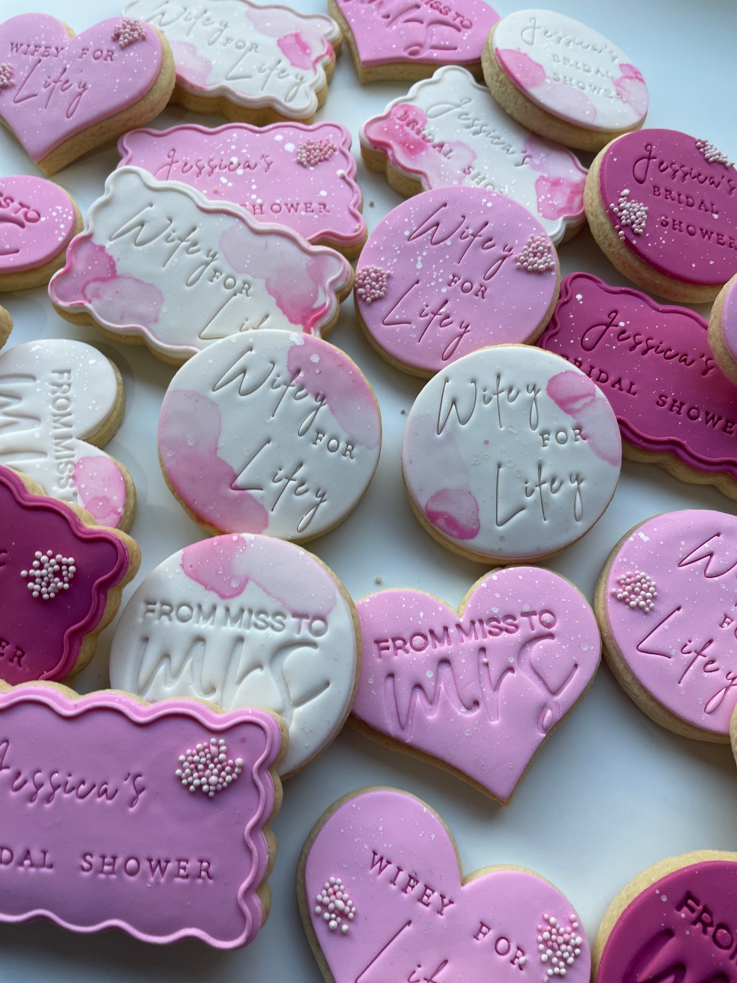 Bridal shower cookie mix