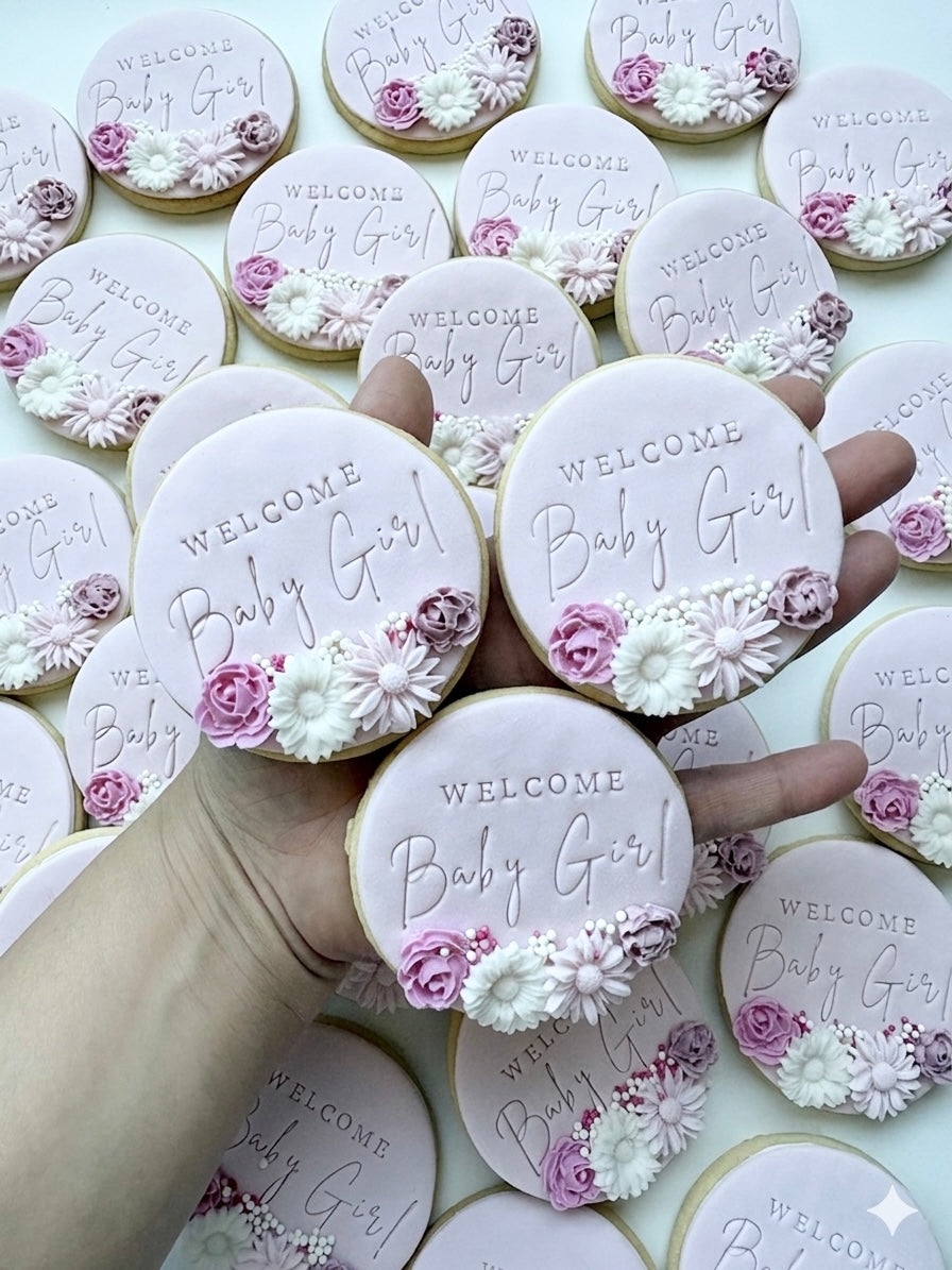 Personalised Baby Shower Cookies