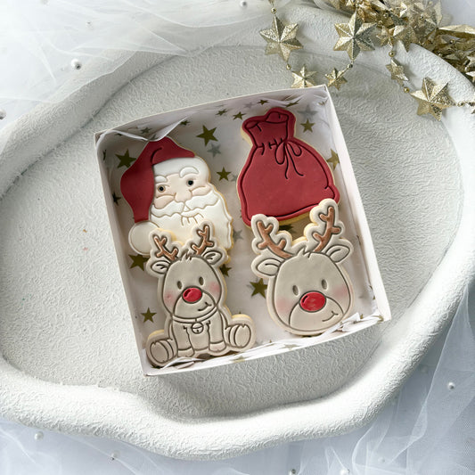 CHRISTMAS COOKIE 4 PACK RUDOLPH