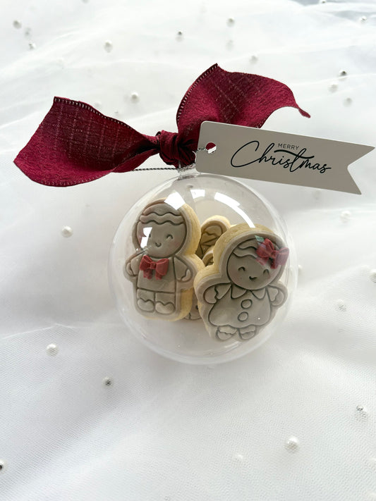 Christmas cookie filled bauble